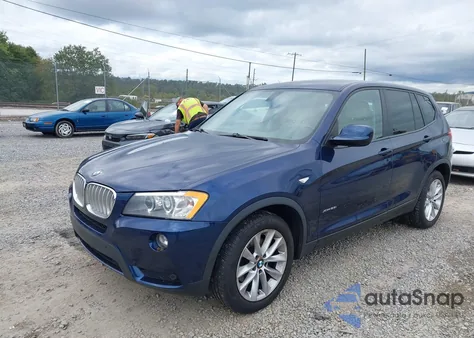 2013 BMW X3 xDrive28I из США, поврежденный, VIN 5UXWX9C51D0D04348